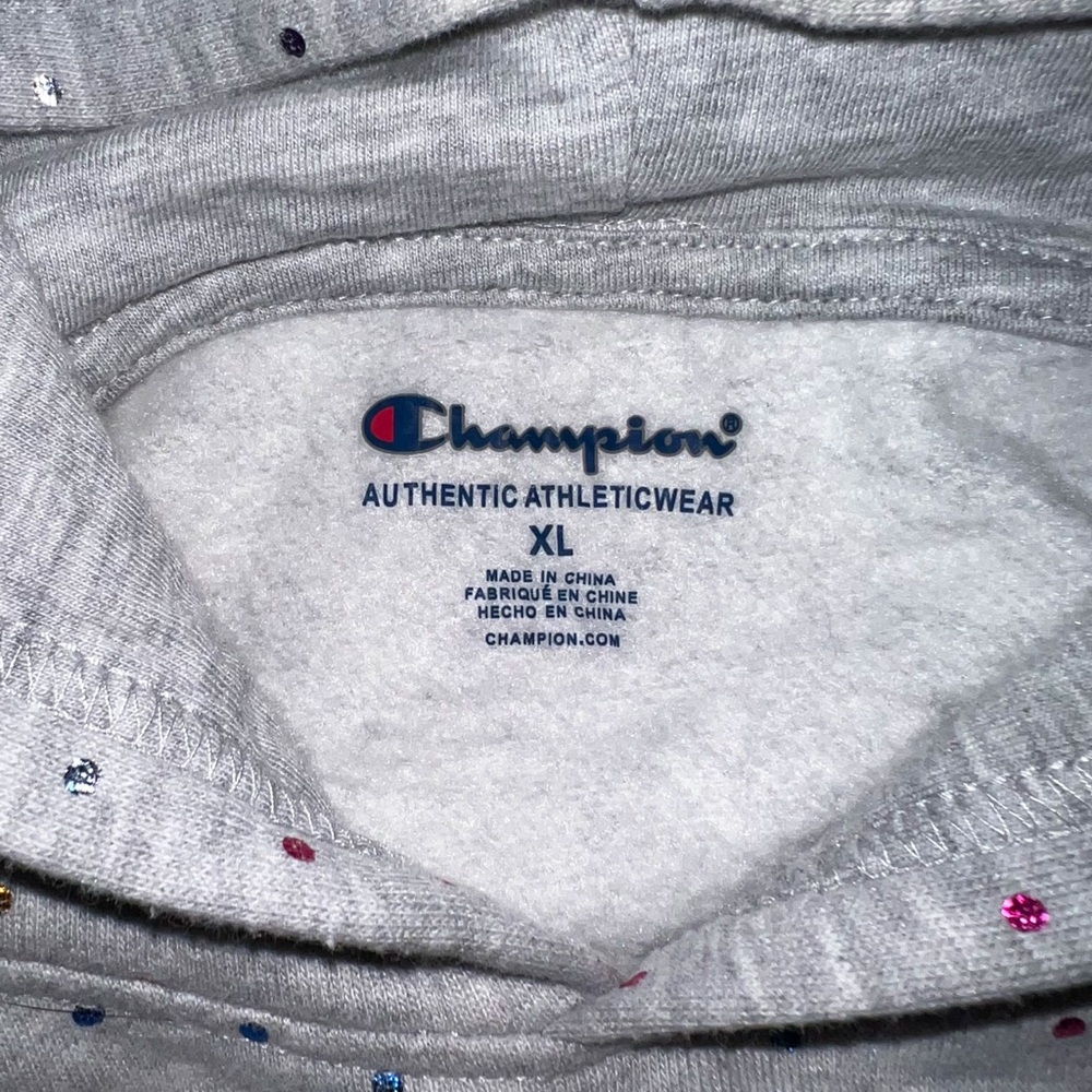 Champion Girls 2-Piece Multi-Color Polka Dot Hoodie and Sweatpants Set, Size XL - Picture 2 of 15